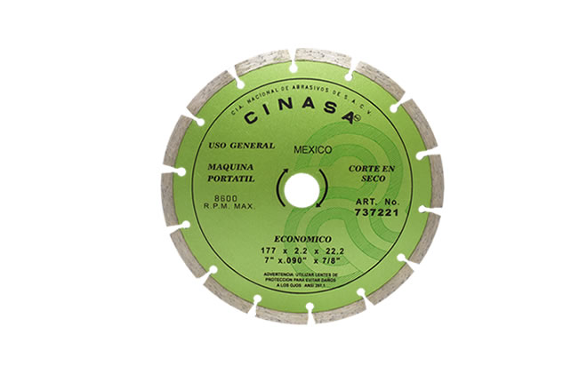 DISCO DIAMANTE 7” X .095” X 7/8” SEGMENTADO 