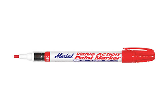 MARCADOR P/METAL MARKAL ROJO