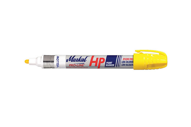 MARCADOR P/METAL MARKAL AMARILLO