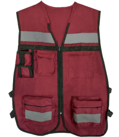 CHALECO GABARDINA ROJO 