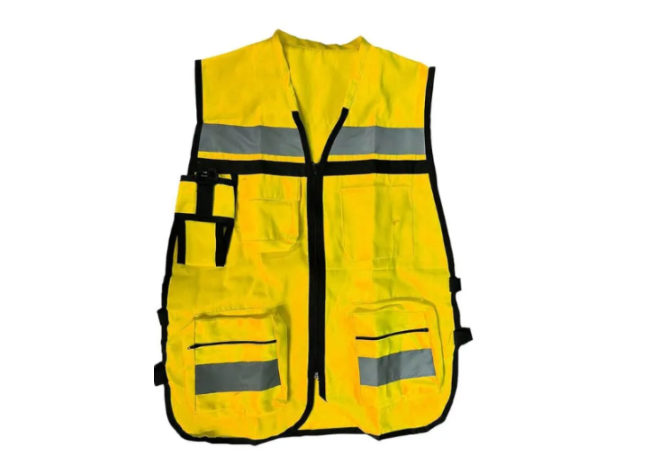 CHALECO GABARDINA AMARILLO CANARIO  