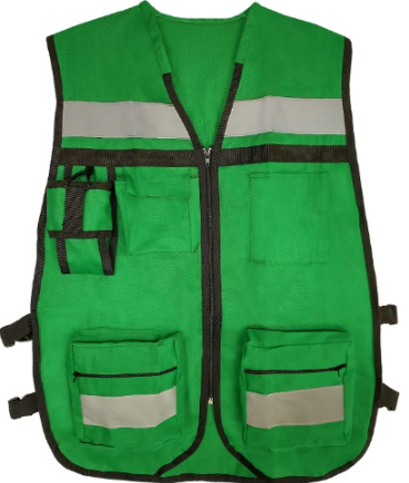 CHALECO GABARDINA VERDE BANDERA 