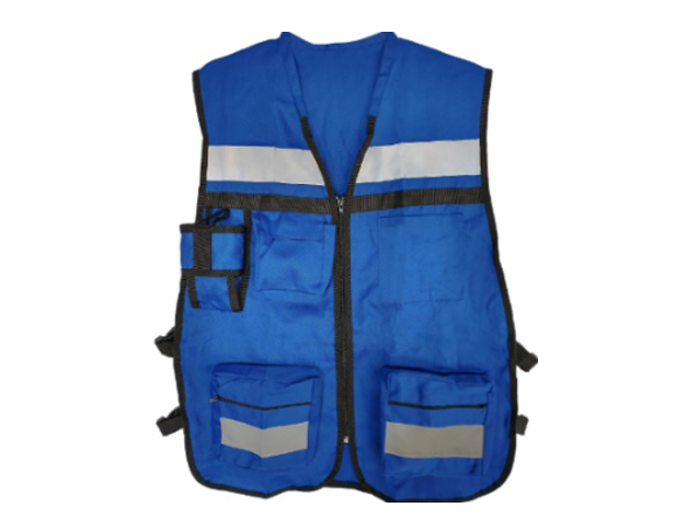 CHALECO GABARDINA AZUL REY 