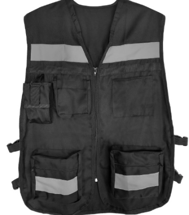 CHALECO GABARDINA NEGRO