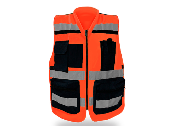CHALECO REPORTERO MR-SR1057NJ NARANJA 