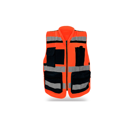 CHALECO REPORTERO MR-SR1057NJ NARANJA 