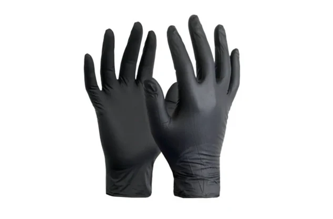 GUANTE NITRILO NEGRO TIPO CIRUJANO CAJA 50 PAR GDE