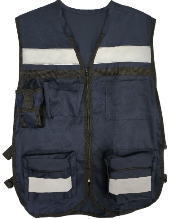 CHALECO GABARDINA AZUL MARINO
