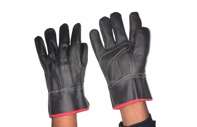 GUANTE PIEL DE RES ARGONERO NEGRO
