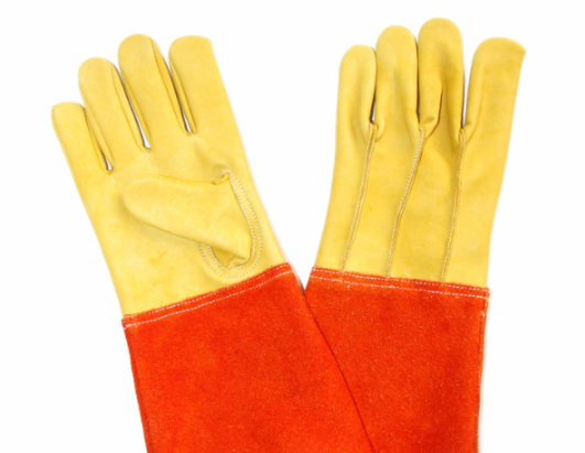 GUANTE PIEL DE RES ARGONERO PUÑO LARGO DE CARNAZA