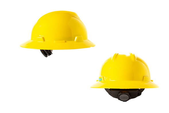 CASCO MSA TIPO MINERO CON MATRACA AMARILLO