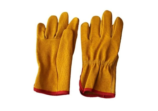 GUANTE PIEL DE CERDO ARGONERO AMARILLO 