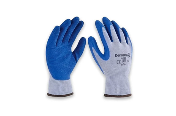 GUANTE JAPONES PALMA LATEX AZUL 