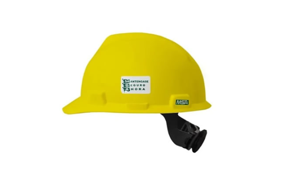 CASCO MSA TIPO CACHUCHA CON MATRACA AMARILLO