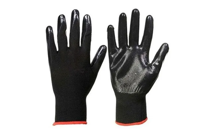 GUANTE NYLON NEGRO NITRILO NEGRO TALLA 10 