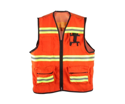 CHALECO GABARDINA GEOLOGO NARANJA GRANDE