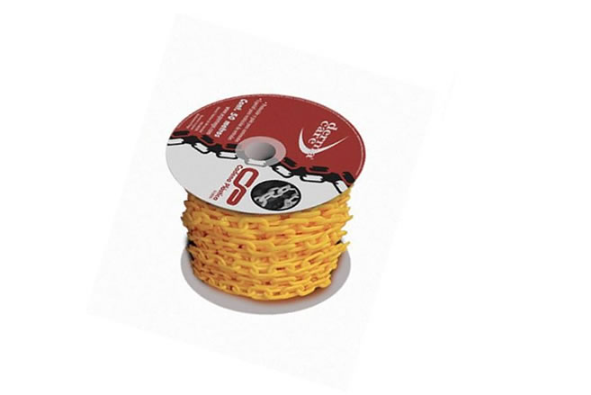 CADENA PLASTICA AMARILLA, ROLLO DE 50 METROS