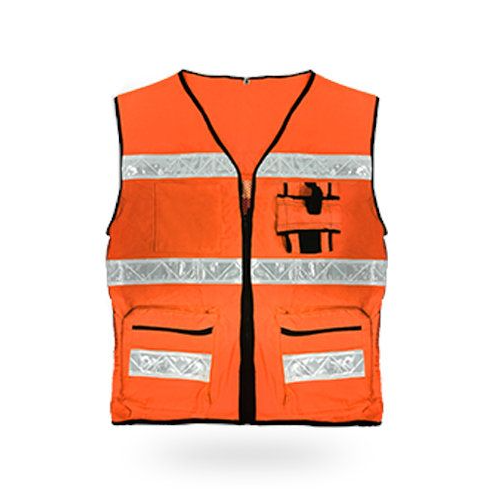 CHALECO GABARDINA-MALLA MR-SR1062NJ NARANJA 