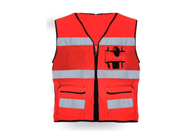 CHALECO GABARDINA-MALLA MR-SR1062RJ ROJO