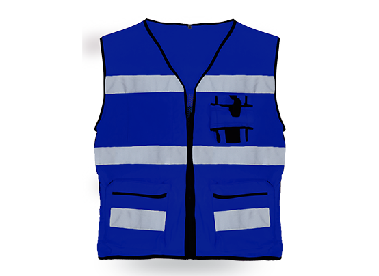 CHALECO GABARDINA-MALLA MR-SR1062AZ AZUL