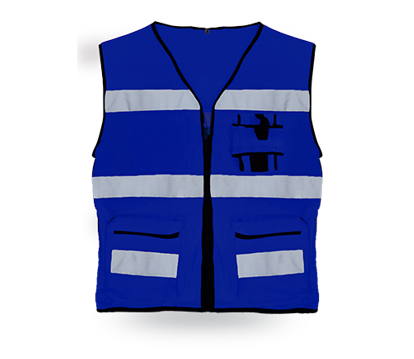 CHALECO GABARDINA-MALLA MR-SR1062AZ AZUL
