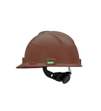 CASCO MSA TIPO CACHUCHA CON MATRACA CAFÉ