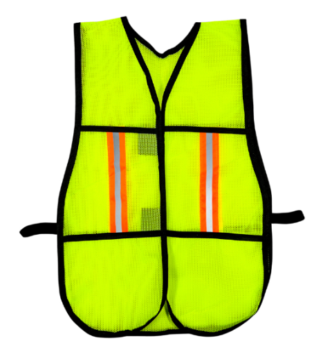 CHALECO MALLA AMARILLA NEON