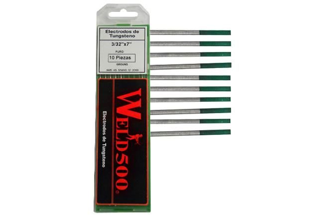TUNGSTENO 1/16 X 7 PURO (PUNTA VERDE)