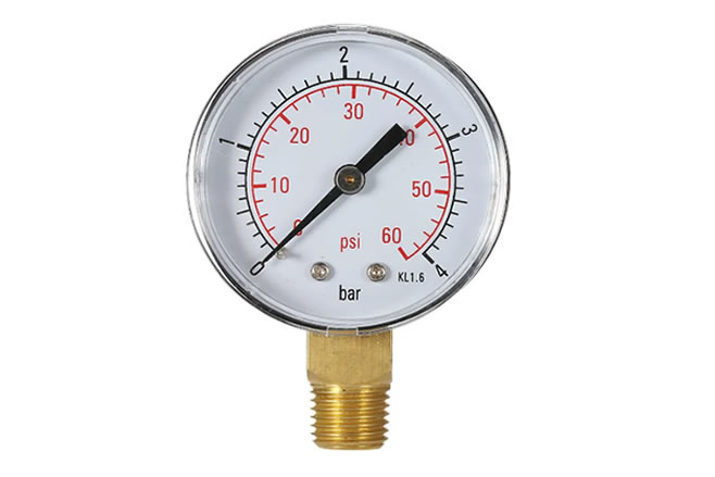 MANOMETRO ROSCA 1/4 NPT 0-4 SALIDA GAS 0-60 PSI
